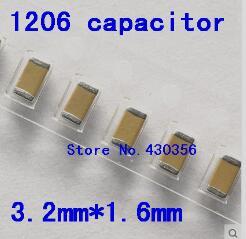 200pcs Free Shipping  1206 smd capacitor(3216)   2.2UF  225    50V X7R ► Photo 1/1