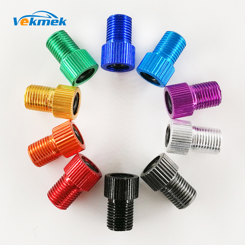10PCS/Set Bike Tire Valves Adapter French to US Air Compressor