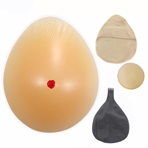 Silicone Fake Breast Postoperative Prosthesis Teardrop-Shaped Breast Protheses Ladies False Boobs 150-500g Soft Breast Form D40 ► Photo 1/6