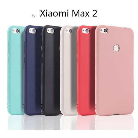 For Ricestate Case For Xiaomi Max 2 Mi Max2 soft silicone Matte Coque Fundas TPU Back Cover For Xiaomi MAX 2 Soft case ► Photo 1/6