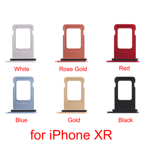 6 colors for iphone XR Double SIM Card Tray for iPhone XR (Double SIM Card) ► Photo 1/6