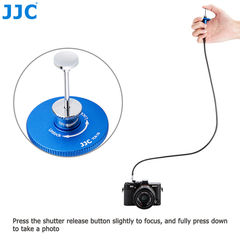 JJC Shutter Release Cable Remote Control Cord with Bulb-Lock for Fuji XT3 XT4 XT30 XPRO3 X100V XT20 XPRO2 X100F XT10 X100T XE3 ► Photo 1/6