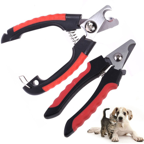 Professional Pet Cat Dog Nail Clipper Cutter Stainless Steel Grooming Scissors Clippers for Animals Cats Dogs with Lock S M Size ► Photo 1/6