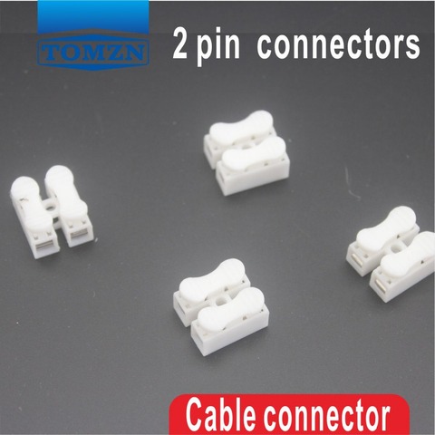 500Pcs 2 pin push quick cable connector terminal Wiring Terminal 10A 250V ► Photo 1/1