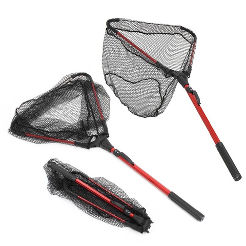 Retractable Aluminum Alloy 80cm Single Triangular Ultra-Light Folding Handle Fishing Landing Net Fishing Tools Accessories ► Photo 1/6