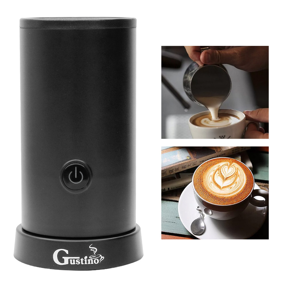 Electric Milk Frother Soft Foam Warmer for Coffee Cappuccino Milk Steamer 3  Function Creamer Milk Heater (EU Plug)