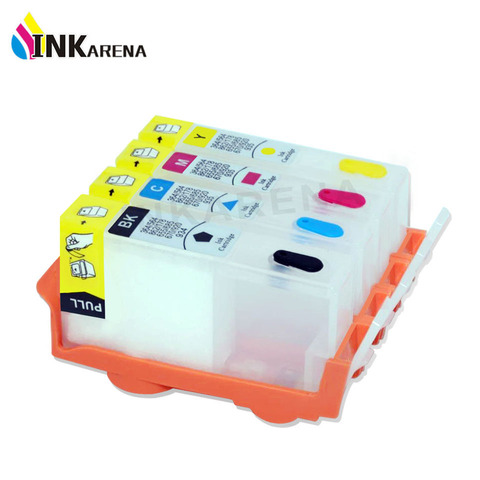 INKARENA Compatible Cartridge Replacement For HP 655 Ink Refillable For HP655 Deskjet Advantage 3525 4615 4625 5525 Printer chip ► Photo 1/6