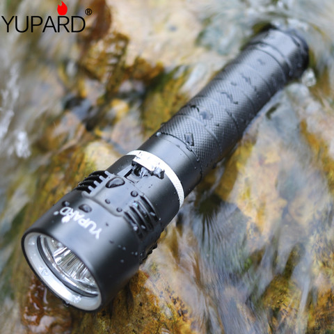 yupard 3*XM-L2 LED T6 LED high bright Waterproof Underwater diving diver white light Flashlight yellow light Torch Lamp ► Photo 1/6