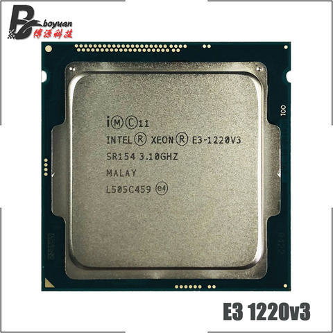 Intel Xeon E3-1220 v3 E3 1220v3 E3 1220 v3 3.1 GHz Quad-Core Quad-Thread CPU Processor 80W LGA 1150 ► Photo 1/1