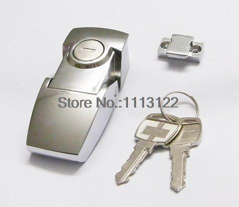 DKS-5 Zinc Alloy Toggle Latch lock DK604 Hasp Cabinet hasp toggle latch lock Bright Chrome/ black with/ without key 1 PC ► Photo 1/5