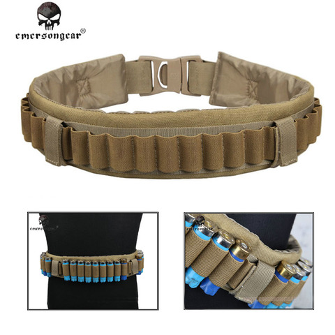 Emersongear Tactical Cartridge Belt Outdoor Hunting Waist Belt 27 Shotgun Shell Bandolier Belt 12 Gauge Ammo Holder for Hunting ► Photo 1/6