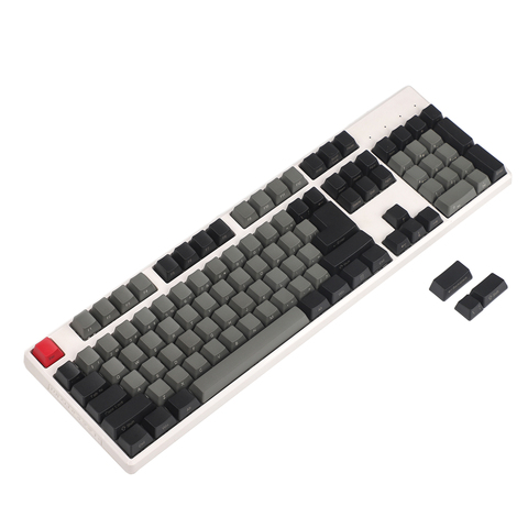 YMDK Thick PBT Black White Dolch OEM Profile Keycap Keyset Suitable For Steelseries 6GV2 7G ► Photo 1/6