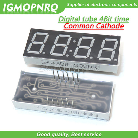 5pcs Digital tube segment common Cathode AS Red 4 Bit time digital Tube 0.56 inch 12 needles Red Display LED HS420561K-C30 ► Photo 1/1