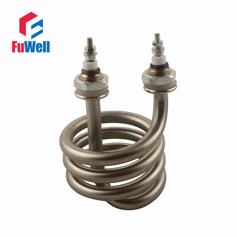 Spiral Stainless Steel Immersion Heater Iron Head Distilled Water Heating Element 220V 380V ► Photo 1/4