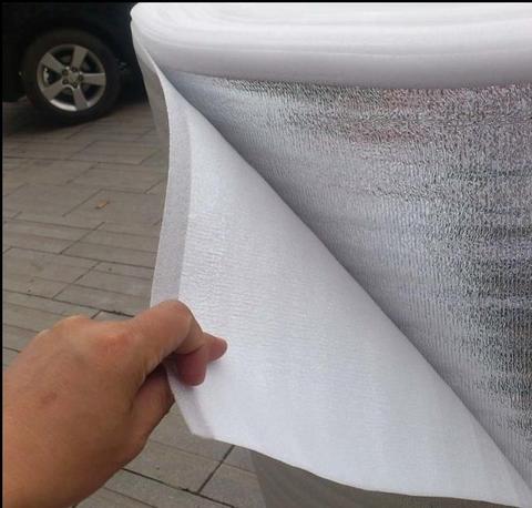 Thickness 5mm Aluminum foil reflective film bubble cotton, food, floor, roof insulation material,Moistureproof , shockproof ► Photo 1/2