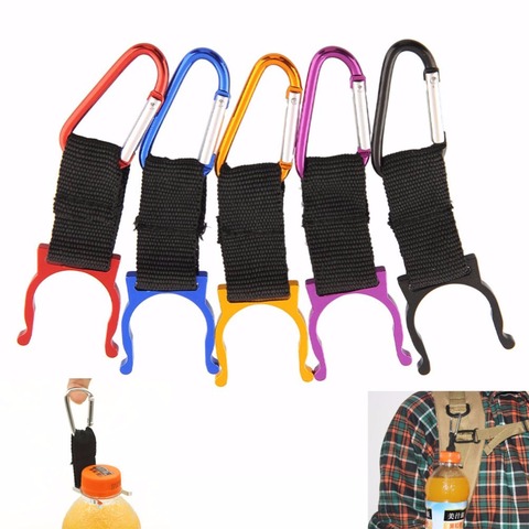 5 pcs Aluminum Carabiner Drink water Bottle Buckle Hook Holder Clip Camping Hiking Key Chain Multi-color ► Photo 1/5