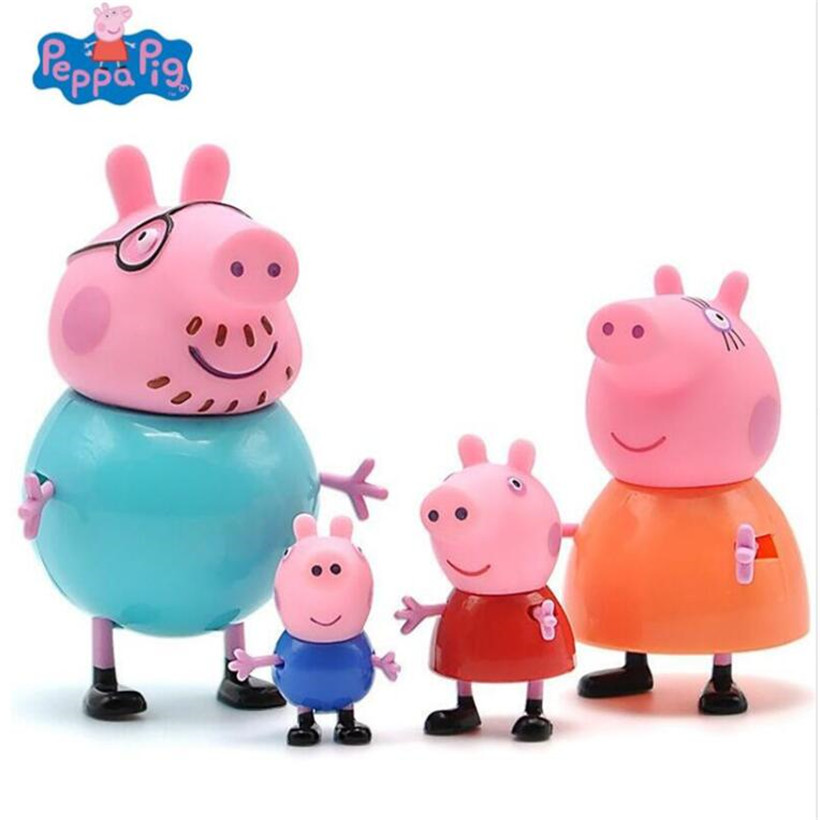 30cm Peppa Pig Full Family George Daddy Mummy Plush Soft Cute toy Gifts Figures