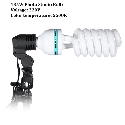 Lightdow 1PCS E27 220V 5500K 135W Photo Studio Bulb Video Digital Camera Photography Daylight Light Lamp ► Photo 1/6