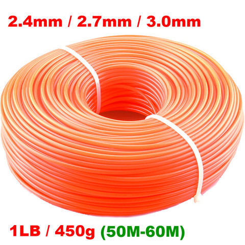 2.4mm/2.7mm/3mm 450g Grass Trimmer Line Strimmer Brushcutter Trimmer Nylon Rope Cord Line Long Round/Square Roll Grass Rope Line ► Photo 1/6