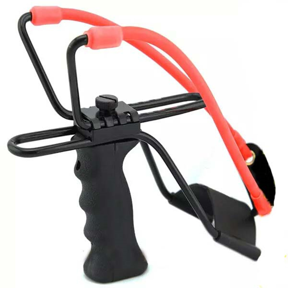 Details about   Powerful Alloy Handle Sling Shot Catapult Stainless Steel Hunting Slingshot 