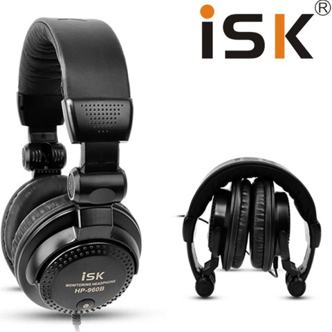 Original ISK HP-960B headband headphone auriculares professional studio monitor dynamic stereo DJ headphones HD headset earphone ► Photo 1/6