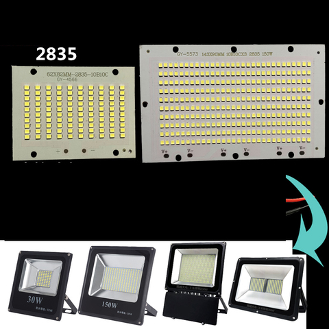 SMD2835 Light Source Plate 50W 100W High Power LED Lamp Beads Lamp Board PCB for Outdoor Cast Light ► Photo 1/1