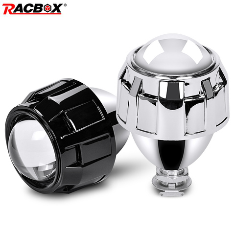 1 Pcs 2.5 inch Motorcycle Headlight Bixenon HID Projector Lens High Low Beam Light Use H1 Bulb With H4 H7 Adapter for Motorbike ► Photo 1/1