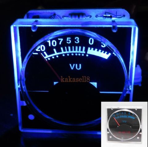 2pcs 12v Analog Panel VU Meter Audio Level Meter blue Back Light Level indicator Music spectrum ► Photo 1/1