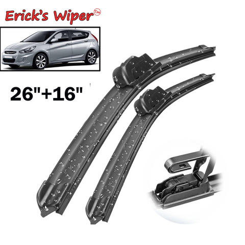 Erick's Wiper LHD Front Wiper Blades For Hyundai Solaris 2010 - 2017 Windshield Windscreen Front Window 26