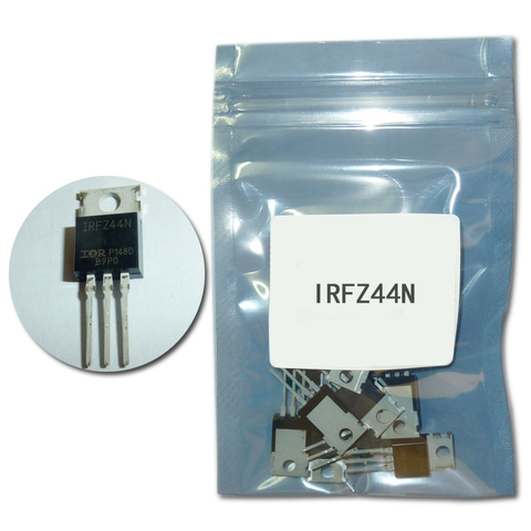 10pcs/lot  IRFZ44N Mosfet channel field effect tube IRFZ44N  IRFZ44 Power MOSFET transistor 49A 55V TO-220 ► Photo 1/1