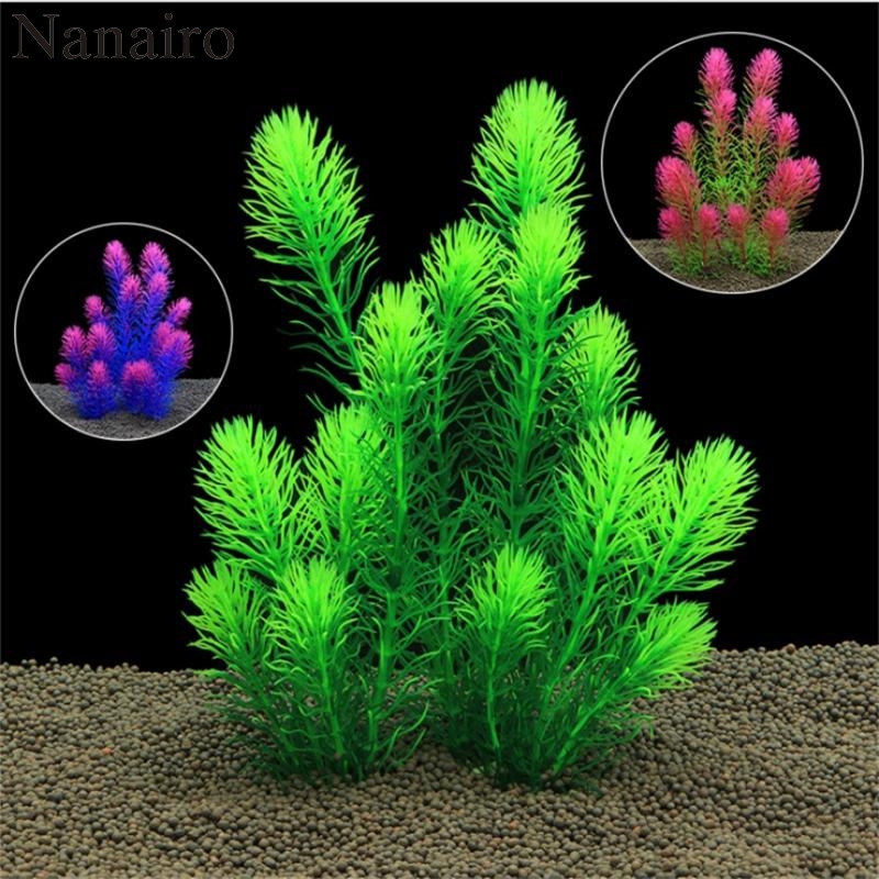 Aquarium Eco-Friendly Artificial Green Water Grass Plant Lawn Fish