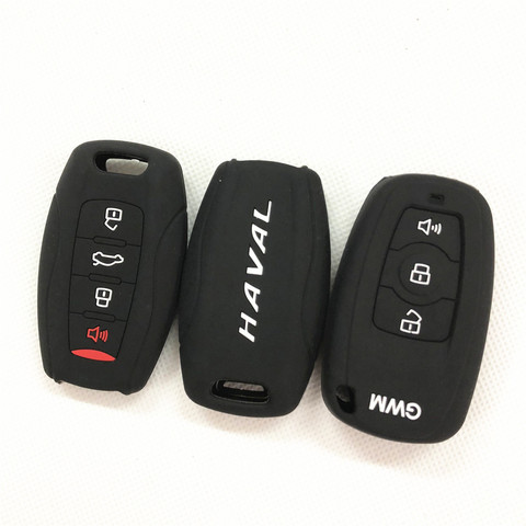 3 Button Car accessories Silicone Key Cover KeyChain Protector Case For Great Wall HAVAL H2 H6 H7 H8 H9 H2S M6 C50 ► Photo 1/6