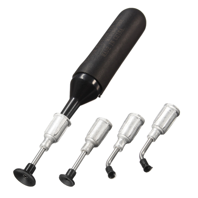 Anti-static IC Pick-up Vacuum Sucker Pen 4 Suction Headers for BGA SMD Work 
