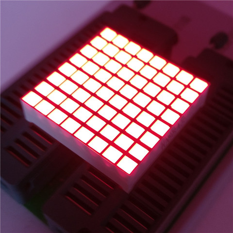 10pcs 31.7 x 31.7mm 8X8 Red LED Dot Matrix Digital Tube  Common Cathode/ Anode LED Display Module ► Photo 1/4