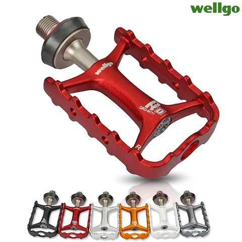 Wellgo Original M111 Quick Release Non-quick Release Bicycle Pedals Road Bike Ultralight Pedal MTB Cycling Bearing Pedals ► Photo 1/5