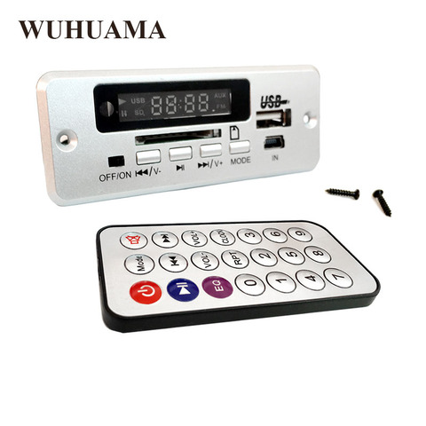 Wholesale 3.7~5V Car Handsfree Bluetooth MP3 WMA decode board with Bluetooth module FM MP3 KIT LED USB Audio card decoder DIY ► Photo 1/1