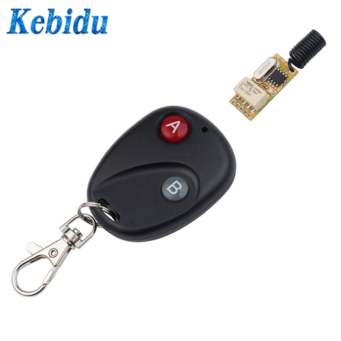 kebidu Relay Wireless Switch Remote Control Adjustable Micro Receiver Power LED Lamp Controller Momentary Toggle Latched Newest ► Photo 1/6