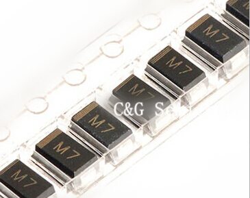 100pcs SMD 1N4007 Rectifier Diode 1A 1000V M7 ► Photo 1/1