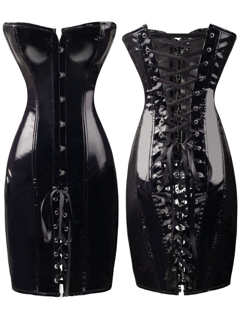 Sexy Womens Black PVC Corset Fetish Dress Ladies Dominatrix Nightclubs corset S-XXL - Price history & Review | AliExpress Seller - Matteobenni Store | Alitools.io Sexy Womens Black PVC Corset Fetish Dress Ladies Dominatrix Nightclubs corset S-XXL - Price history & Review | AliExpress Seller - Matteobenni Store | Alitools.io