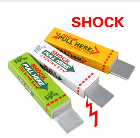 Electric Shock Joke Chewing Gum Pull Head Shocking Toy Gift Gadget Prank Trick Gag Funny ► Photo 1/2