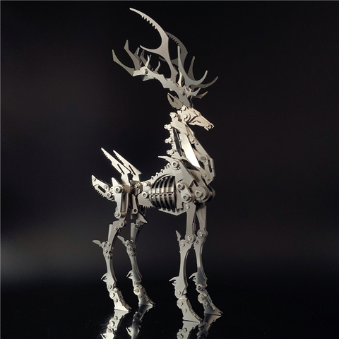 3D Metal Model Chinese Zodiac Dinosaurs David's deer DIY Assembly models Toys Collection Desktop For Adult Children ► Photo 1/1