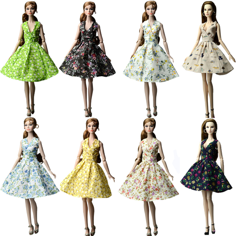 NK 2022 Mix  Doll Dress Fashion Super Model Coat Modern Outfit Daily Wear Skirt  For Barbie Doll Accessories Gift Baby Toys JJ ► Photo 1/5