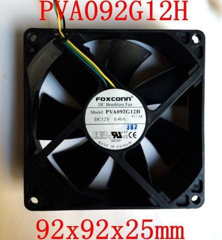 Free Shipping Foxconn PVA092G12H 92x92x25mm   PWM DC12V 0.4A  4wire 4pin for Dell HP  cooling fan ► Photo 1/2