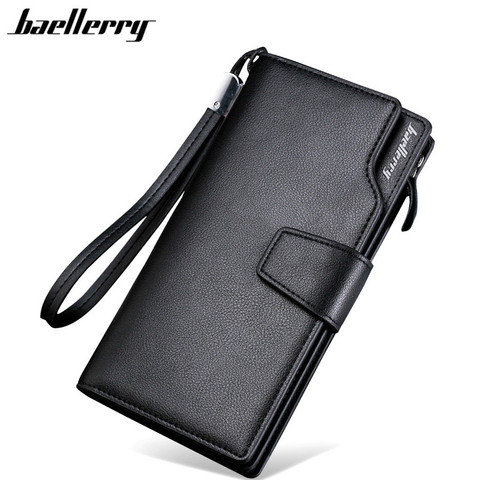 Baellerry Men Wallets 2017 New Design Men Purse Casual Wallet Clutch Bag Brand Leather Long Wallet Brand Hand Bags For Men Purse ► Photo 1/1