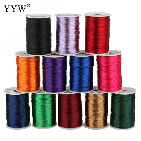 100Yards 2mm Nylon Cord Thread Chinese Knot Macrame Cord Bracelet Braided  String DIY Tassels Beading European String Thread - Price history & Review, AliExpress Seller - YYW Official Store