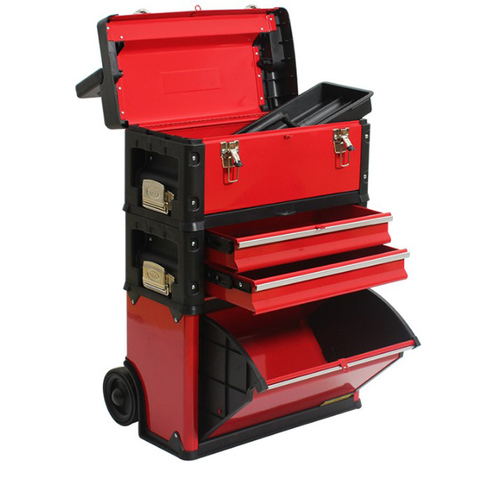 4 layer separate portable multi-function trolley toolbox Portable hardware combination tool cart ► Photo 1/1