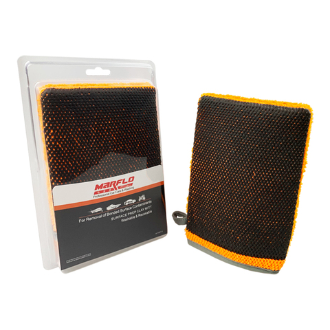 Marflo Car Washing Magic Clay Mitt Sponge Microfiber Glove with High Quality Clay Blue Red Orange ► Photo 1/6