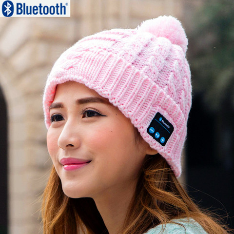 Christmas gift ! New Arrival Bluetooth beanie Hat Cap Knitted Winter Magic Hands-free Music mp3 Hat for Woman Men Smartphones ► Photo 1/6