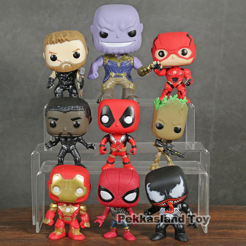 Avengers Infinity War Deadpool Black Panther Spiderman Thanos Venom Iron  Man Captain America Action Figures Toys 9pcs/set - Price history & Review, AliExpress Seller - Deoxystoy Store