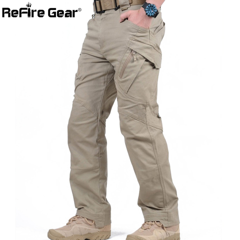 IX9 City Tactical Cargo Pants Men Combat SWAT Army Military Pants Cotton Many Pockets Stretch Flexible Man Casual Trousers XXXL ► Photo 1/6